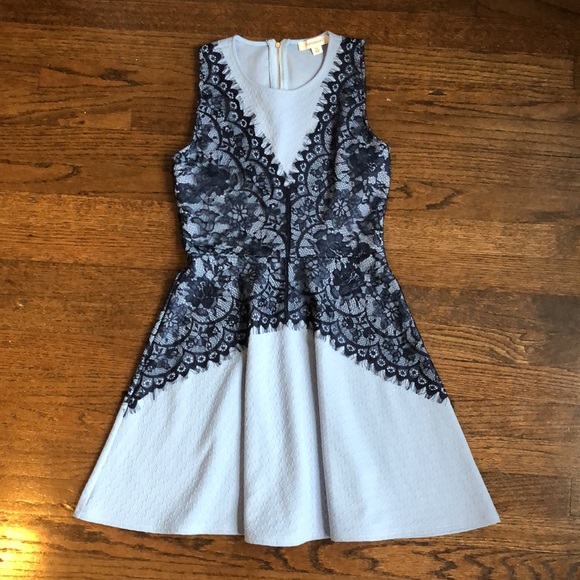 Francesca's Collections Dresses & Skirts - Blue Lacy Cocktail Dress